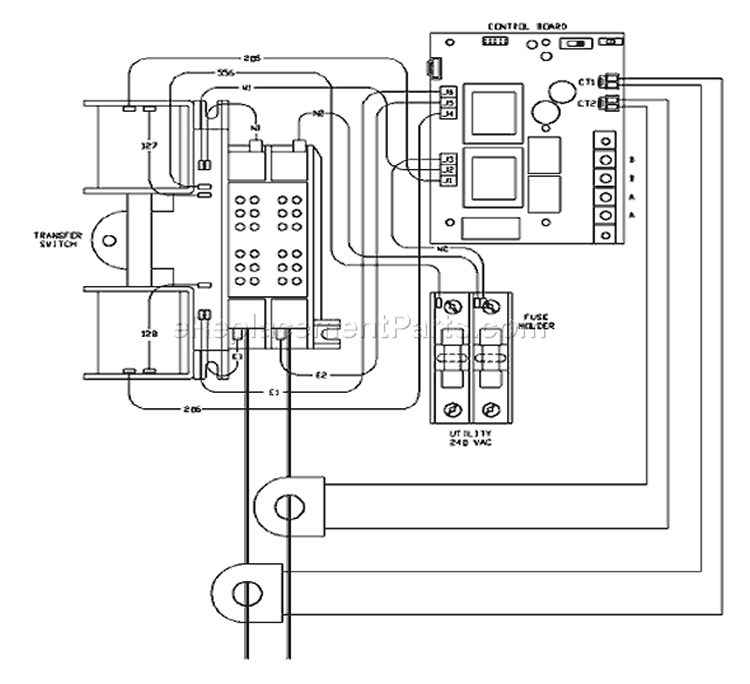 Page B Diagram and Parts List for 071008-0  Briggs and Stratton Generator